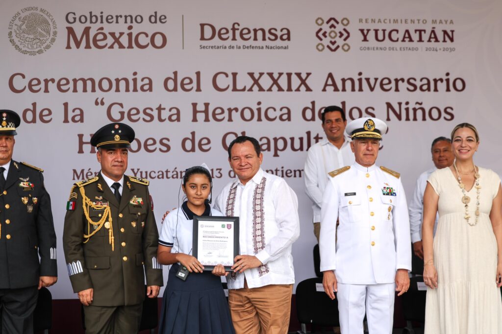 Recuerda la gesta de Chapultepec e impulsa el papel de la juventud en el futuro de Yucatán