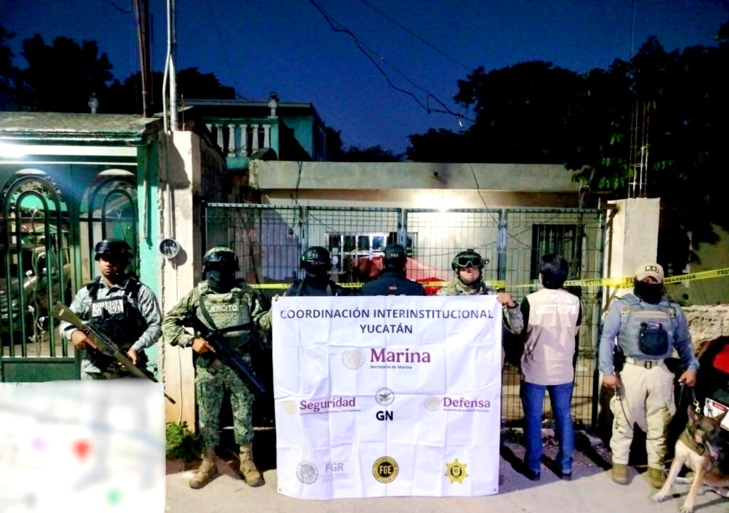 Cateo en Acanceh deja tres detenidos y droga asegurada 